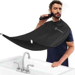 Beard Bib Apron, Beard Hair Clippings Catcher for Shaving and Trimming for  Men